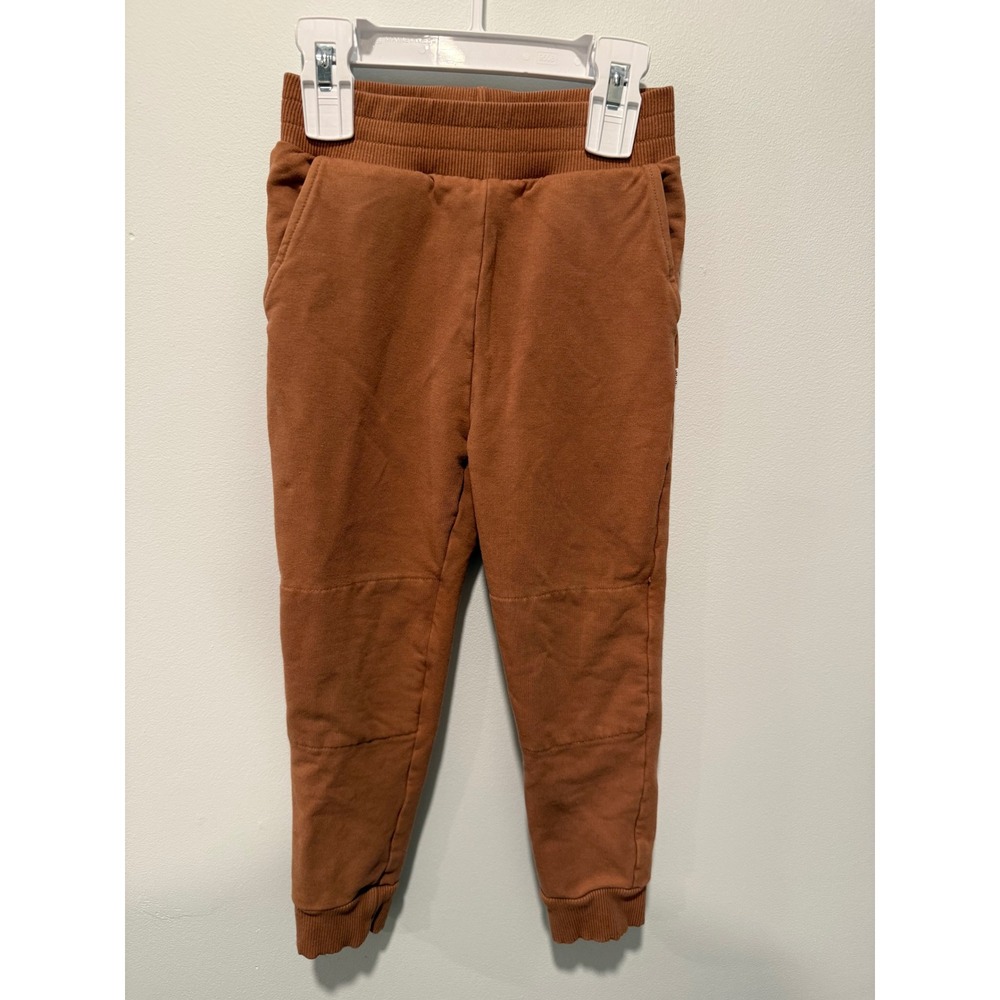 Play by Little Sleepies Kids Terracotta Brown Jogger Pants 4T Classic